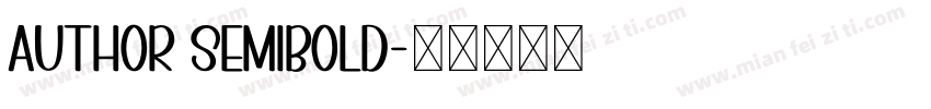 Author SemiBold字体转换
